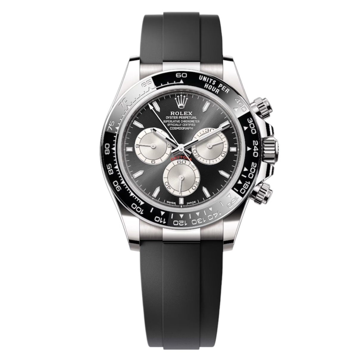Rolex Daytona Rubber Black Dial Men's Watch