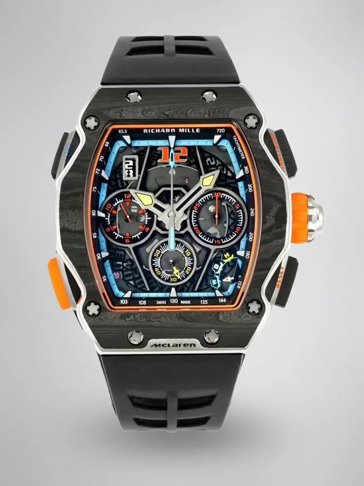 Replica Richard Mille RM 65-01 McLaren W1 Carbon TPT Automatic Chronograph Watch