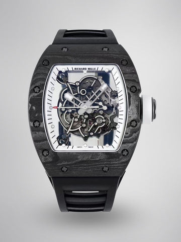 Swiss RM 055 Bubba Watson White Legend Tourbillon Skeleton 49mm NTPT Carbon Watch
