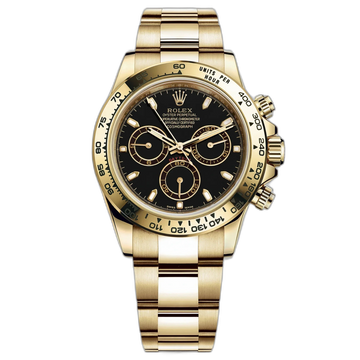Rolex Daytona Black Dial 43 mm Metal Bracelet Men's Watch (Ref. 097)