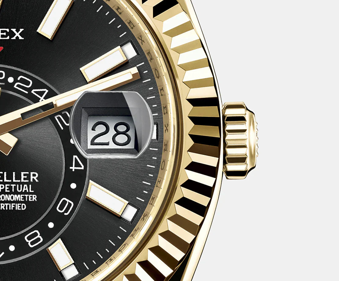Rolex Sky-Dweller Rubber Black Dial 43 mm Men's Watch