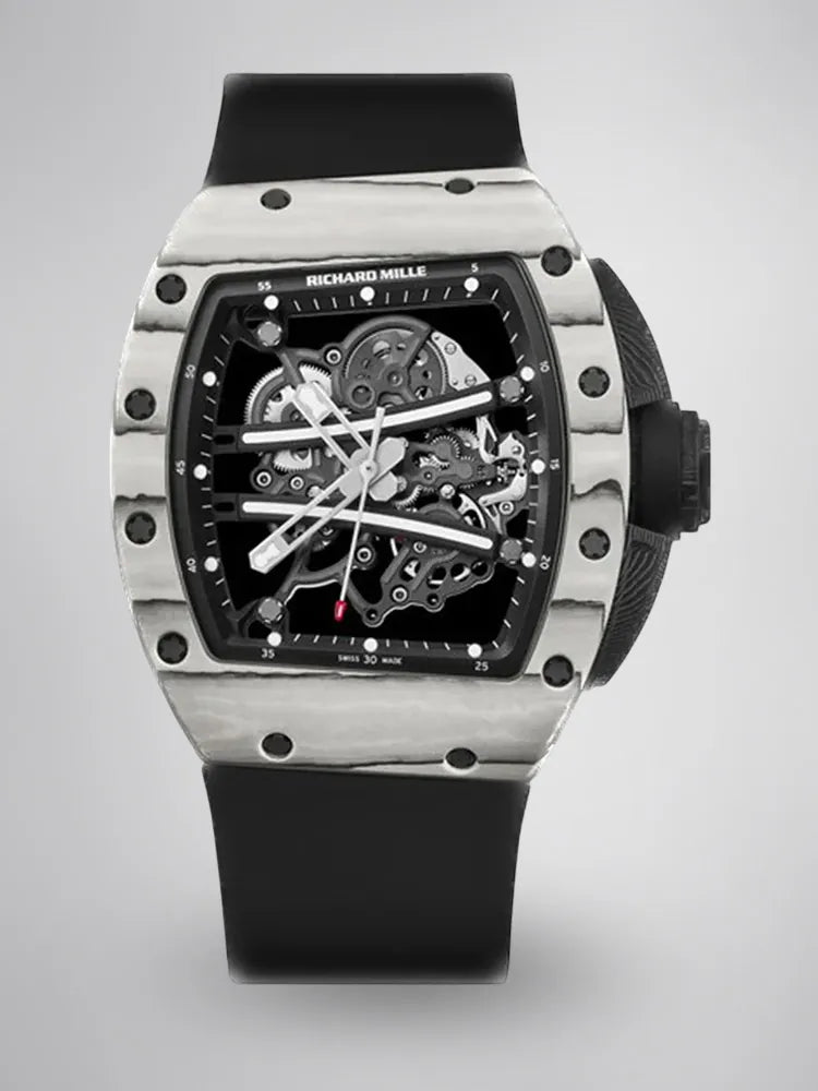 UMI RM 61-01 Yohan Blake Skeleton Dial White Forged Carbon Sports Replica Watch