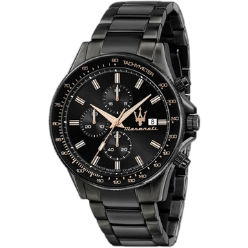 Maserati Black Dial 44 mm Metal Bracelet Men's Watch R8873640011