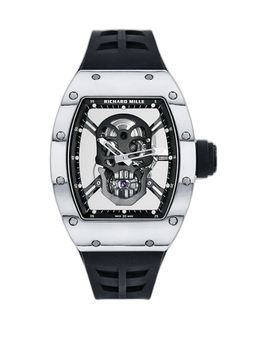 Richard Mille RM52-01 Skull Tourbillon Super Clone Replica Watch White Carbon TPT Skeleton Dial