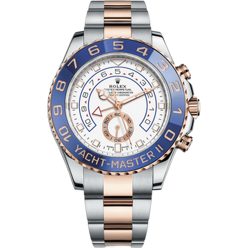 Rolex Yacht-Master II White Dial 44 mm Metal Bracelet Men's Watch (Ref. 086)