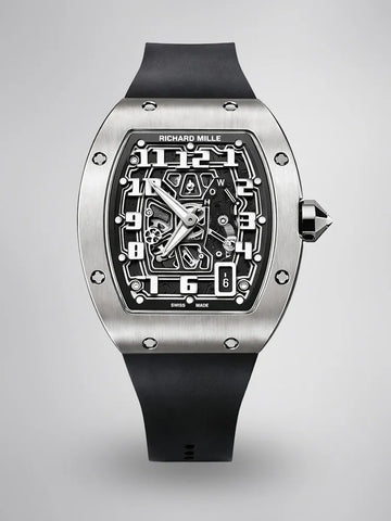 Richard Mille RM 67-01 Ultra Thin Titanium Skeleton Replica Watch Black Rubber