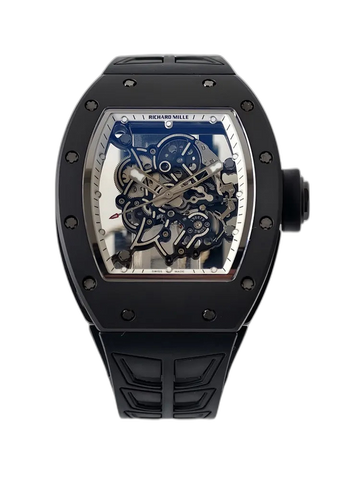 UMI Richard Mille RM 055 Bubba Watson Black Ceramic White Flange Replica Watch