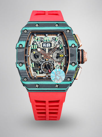 Richard Mille RM11-03 Ultimate Edition Super Clone Swiss Automatic Watch Carbon TPT Case Skeleton Dial Replica