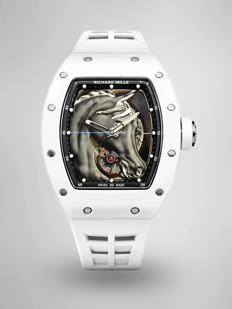 Richard Mille RM 52-02 White Horse Tourbillon Swiss Movement Super Clone
