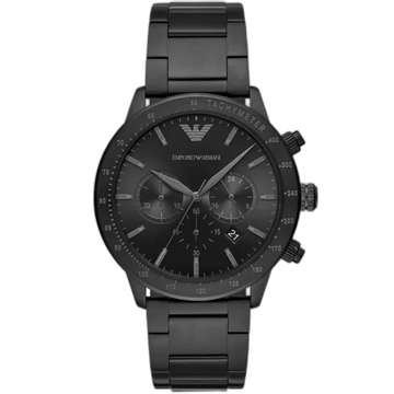 Emporio Armani Black Dial 43 mm Metal Bracelet Men's Watch AR11242