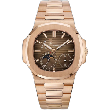 Patek Philippe Nautilus Brown Dial 41 mm Metal Bracelet Men's Watch