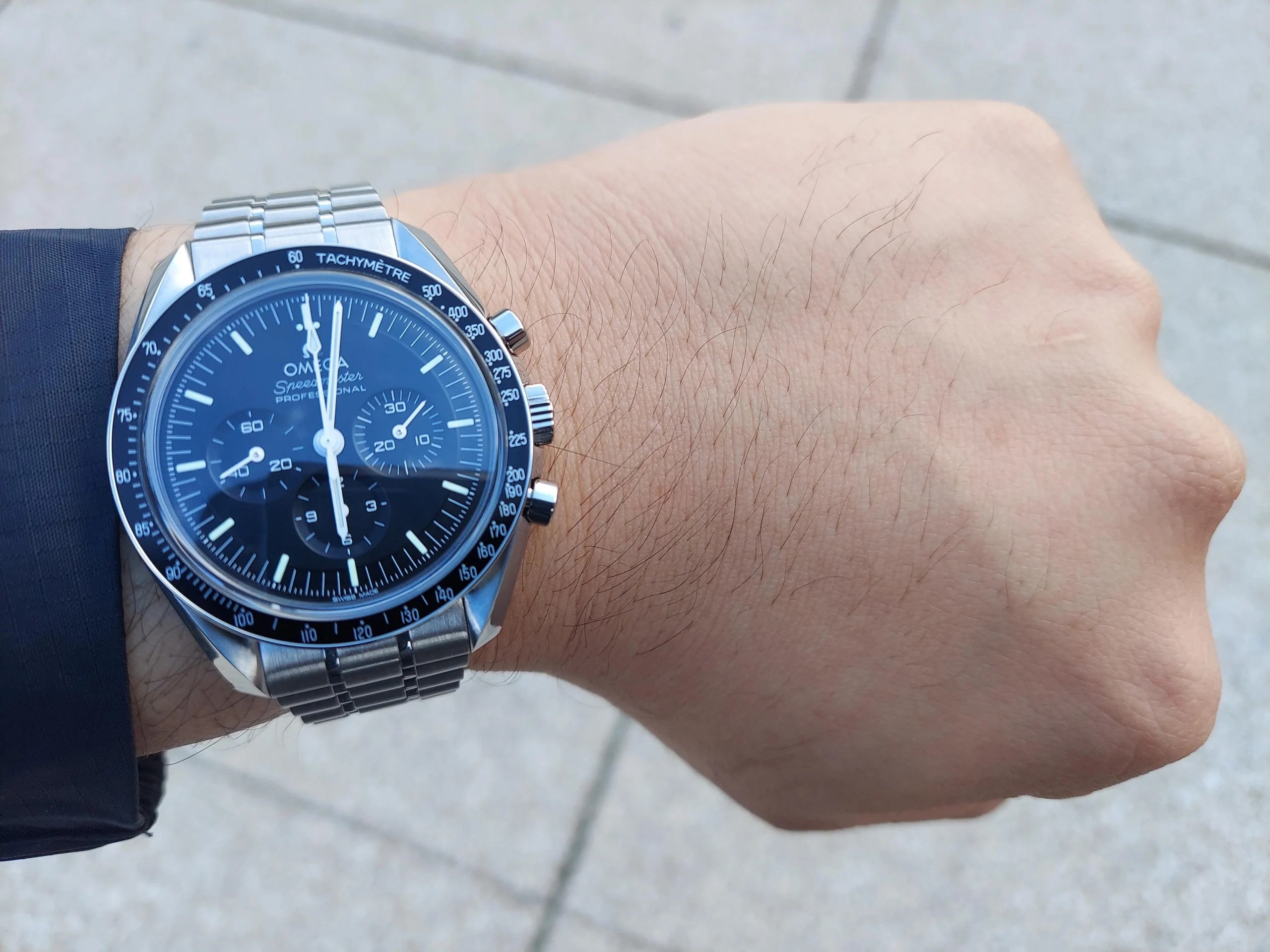Omega Speedmaster Mirror Original Stainless Steel Bracelet Watch (Ref. V7)