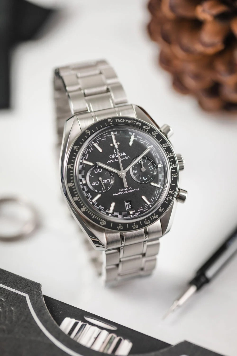 Omega Speedmaster Mirror Original Stainless Steel Bracelet Watch (Ref. V5)