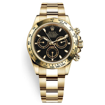 Rolex Daytona Black Dial 43 mm Metal Bracelet Men's Watch (Ref. 097)