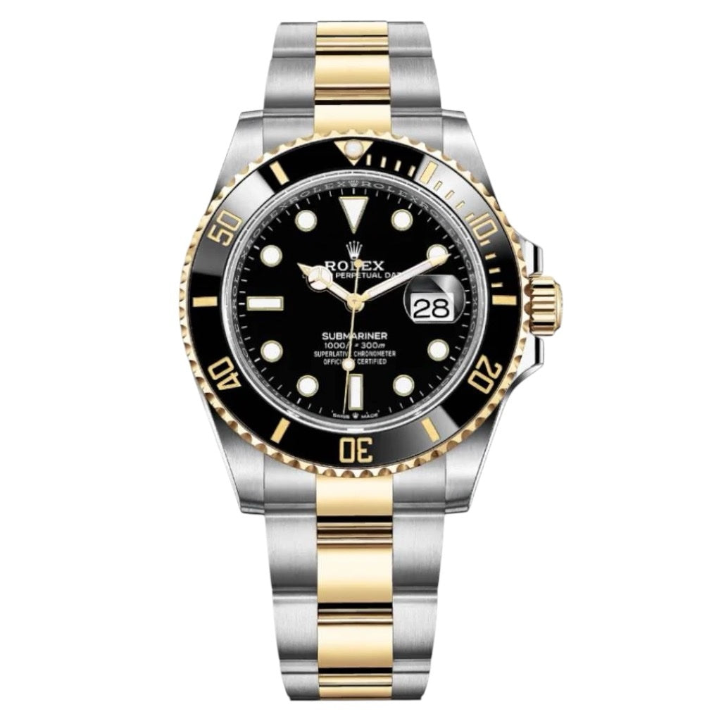 Rolex Submariner Black Dial 41 mm Metal Bracelet Men's Watch (Ref. 075)