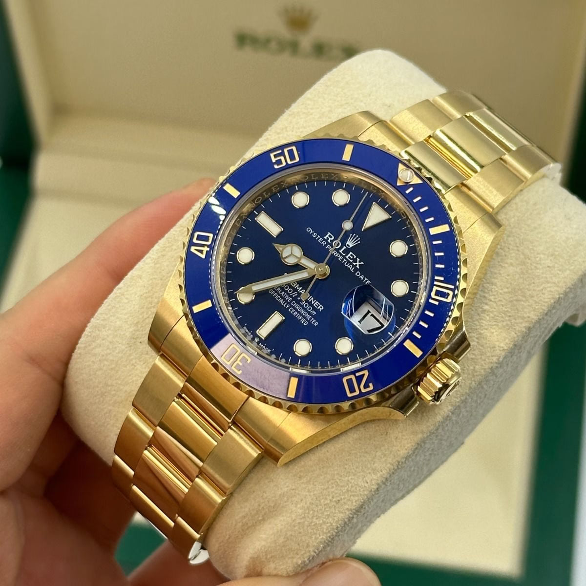 Rolex Submariner Blue Dial 41 mm Metal Bracelet Men's Watch (Ref. 072)