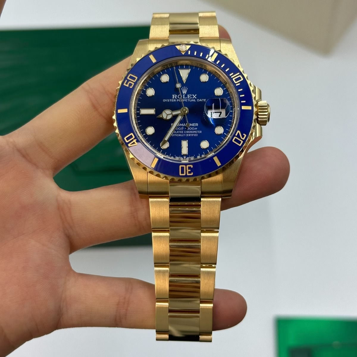 Rolex Submariner Blue Dial 41 mm Metal Bracelet Men's Watch (Ref. 072)