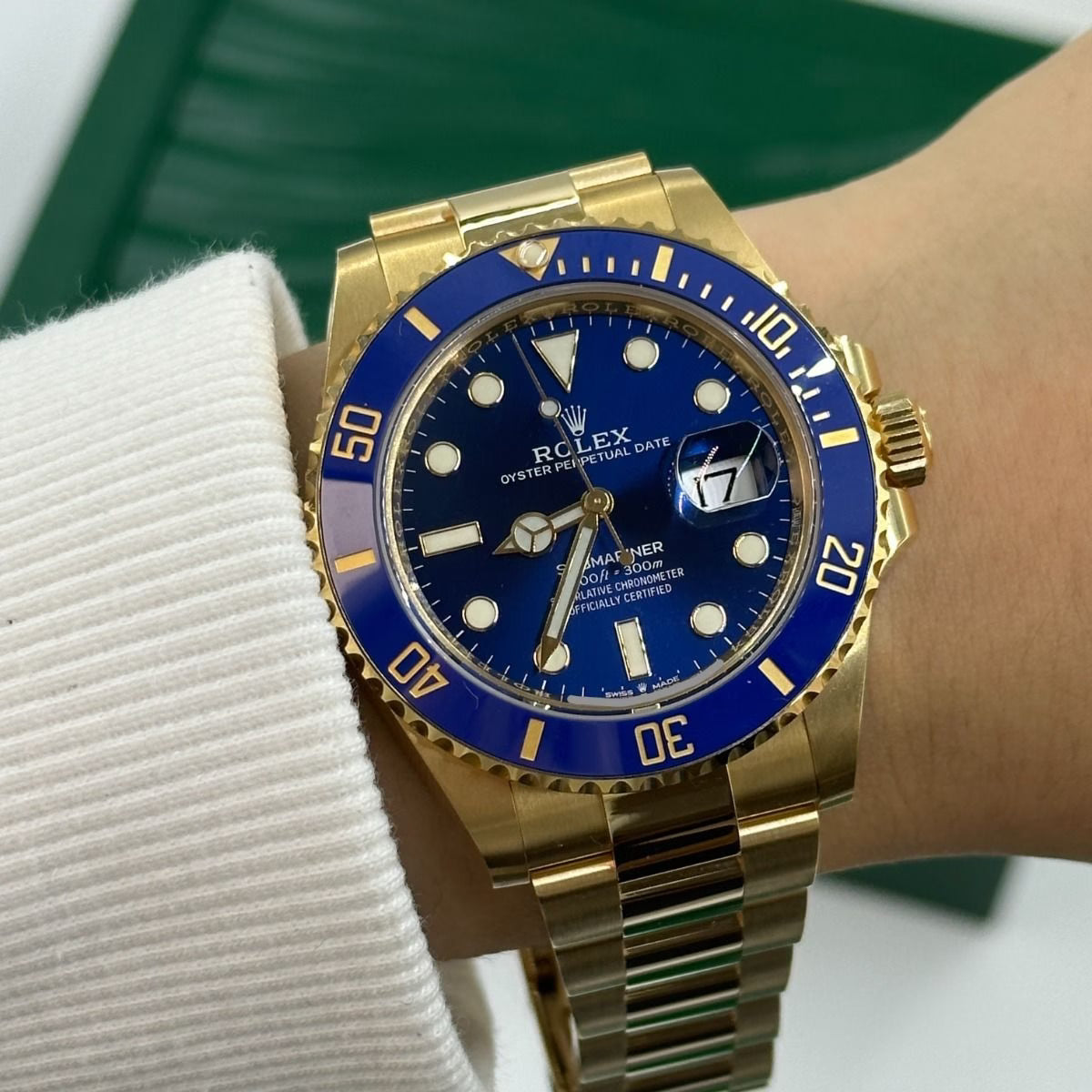 Rolex Submariner Blue Dial 41 mm Metal Bracelet Men's Watch (Ref. 072)