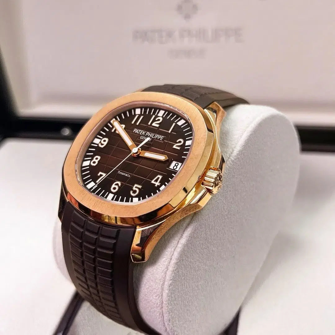 Patek Philippe Aquanaut Brown Dial 41 mm Rubber Strap Men's Watch