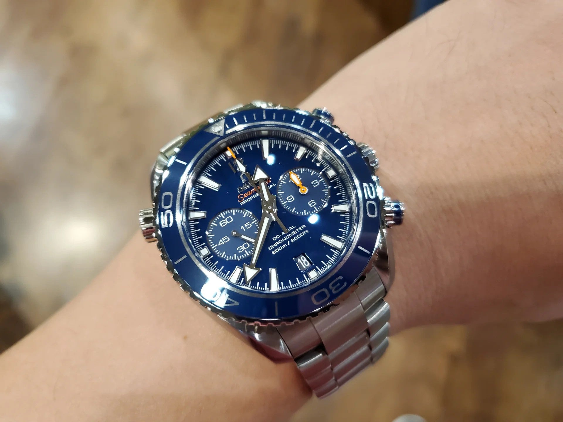 Omega Seamaster Mirror Original Stainless Steel Bracelet Watch (Ref. V15)