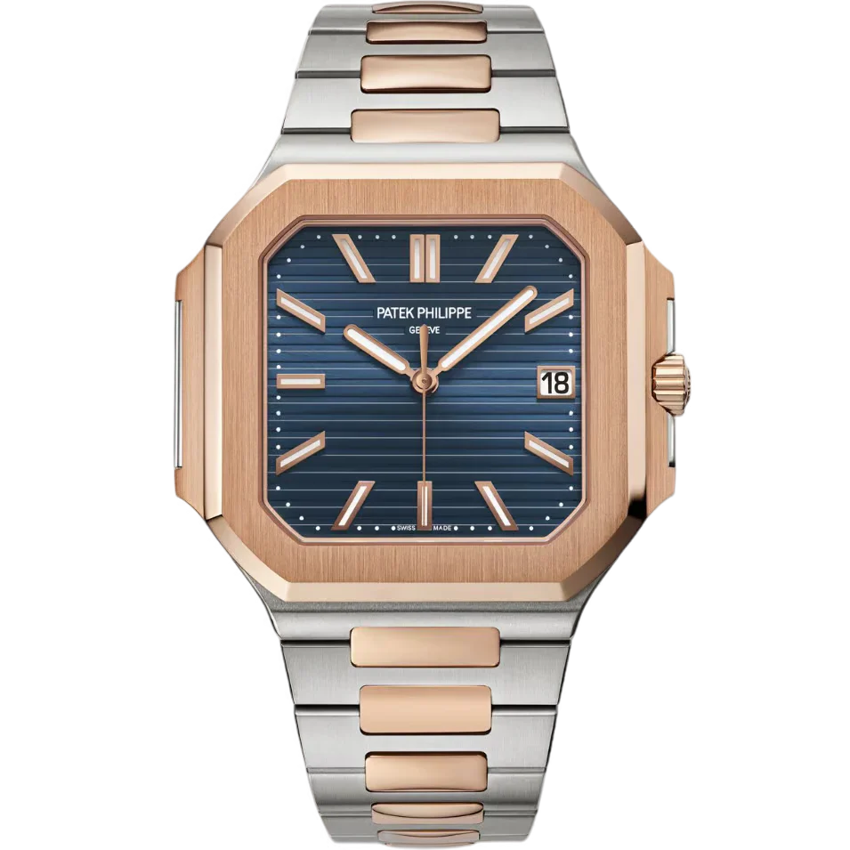 Patek Philippe Blue Dial 45 mm Stainless Steel Bracelet Men's Watch (Ref. V2)