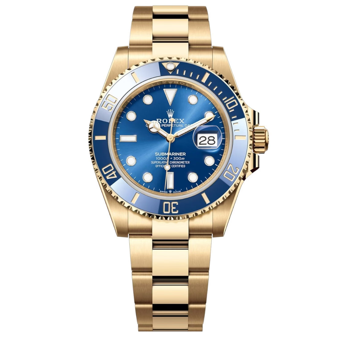 Rolex Submariner Blue Dial 41 mm Metal Bracelet Men's Watch (Ref. 072)
