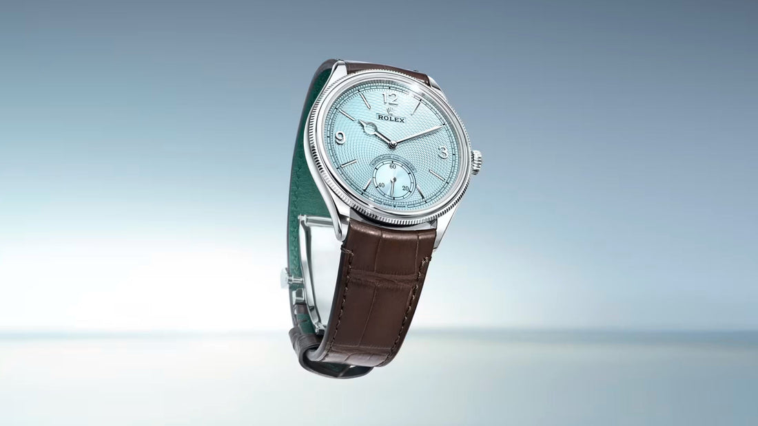 Rolex 1908 Perpetual Blue Dial Metal Bracelet Men's Watch