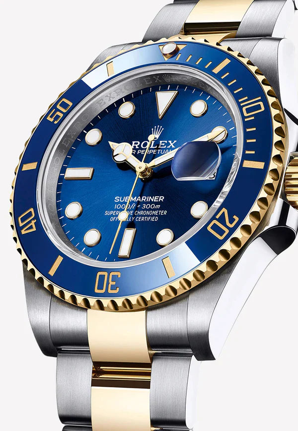 Rolex Submariner Blue Dial 41 mm Metal Bracelet Men's Watch (Ref. 076)