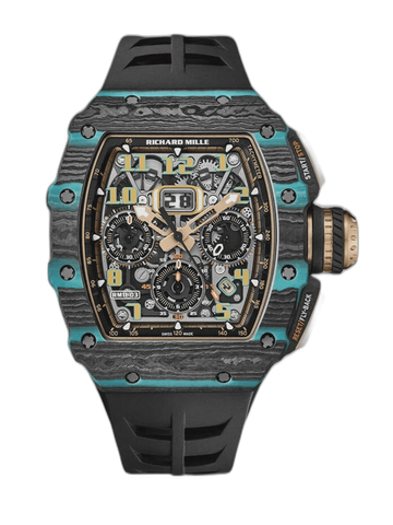 Swiss Replica Richard Mille RM 11-03 Carbon Turquoise Case Watch – Skeleton Dial Luxury Men's Timepiece