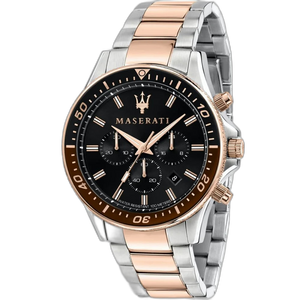 Maserati Black Dial 44 mm Metal Bracelet Men's Watch R8873640009