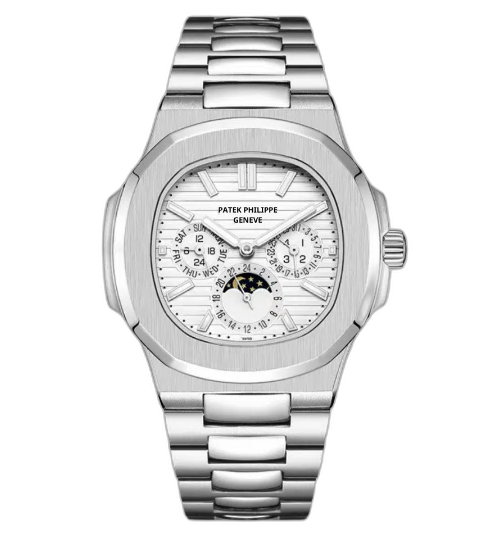 Patek Philippe Nautilus White Dial 41 mm Stainless Steel Bracelet Men's Watch (Ref. V1)