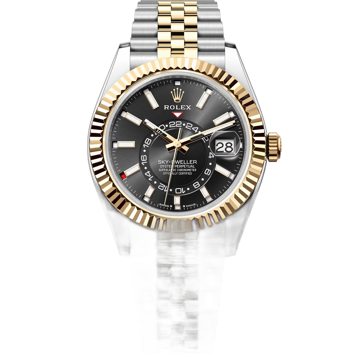 Rolex Sky-Dweller Black Dial 42 mm Metal Bracelet Men's Watch