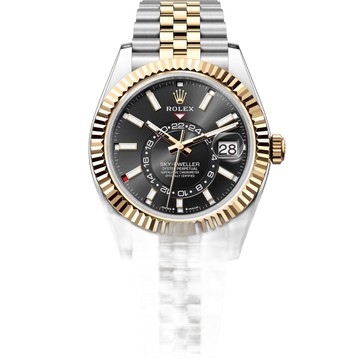 Rolex Sky-Dweller Black Dial 42 mm Metal Bracelet Men's Watch