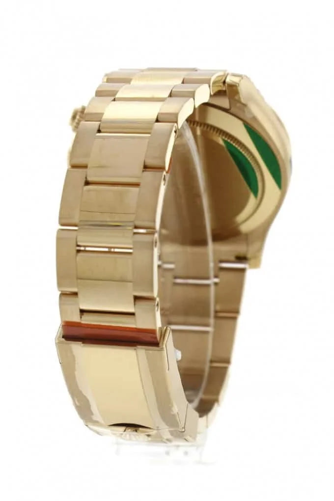 Rolex Gold Daytona Green Dial 43 mm Metal Bracelet Watch