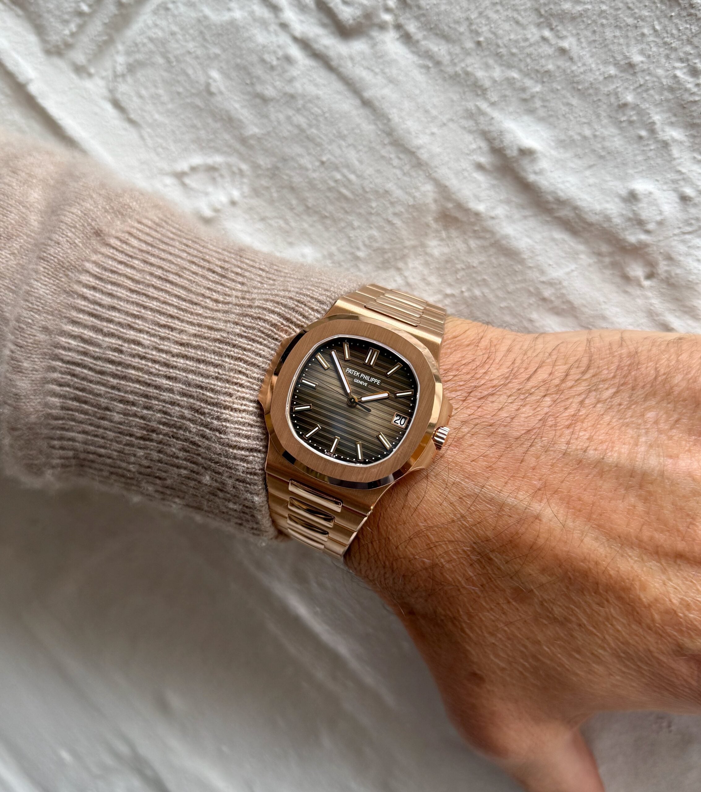 Patek Philippe Nautilus Brown Dial 41 mm Stainless Steel Bracelet Men's Watch