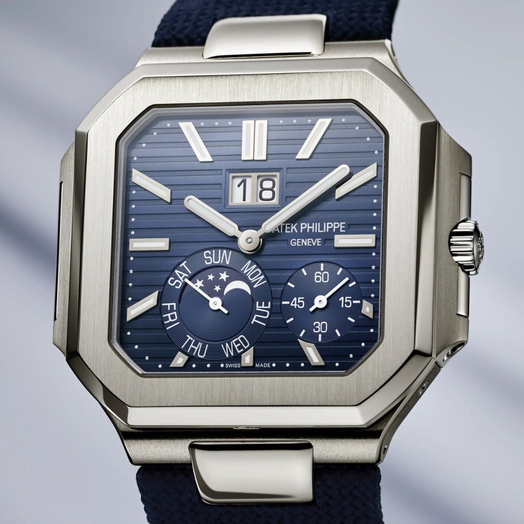 Patek Philippe Blue Dial 45 mm Stainless Steel Bracelet Men's Watch (Ref. V3)