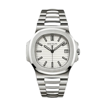 Patek Philippe Nautilus White Dial 41 mm Stainless Steel Bracelet Men's Watch (Ref. V2)
