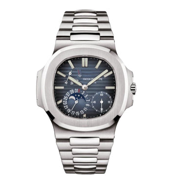 Patek Philippe Nautilus Blue Dial 41 mm Rubber Strap Men's Watch (Ref. V1)