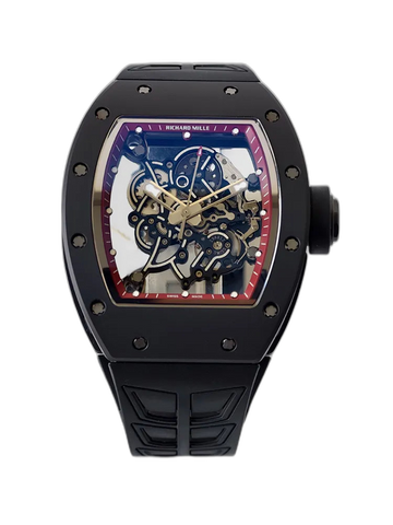 UMI Richard Mille RM 055 Bubba Watson Best Replica with Black Ceramic Case Red Flange RMUL2 Movement