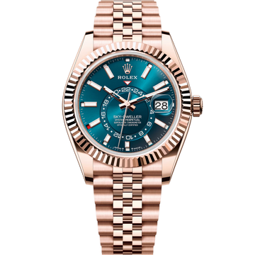Rolex Sky-Dweller Blue Dial 42 mm Metal Bracelet Men's Watch (Ref. 016)