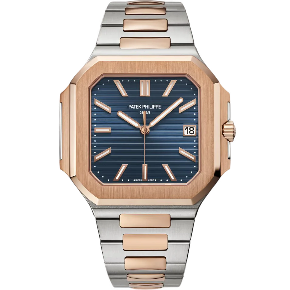 Patek Philippe Blue Dial 45 mm Stainless Steel Bracelet Men's Watch (Ref. V2)