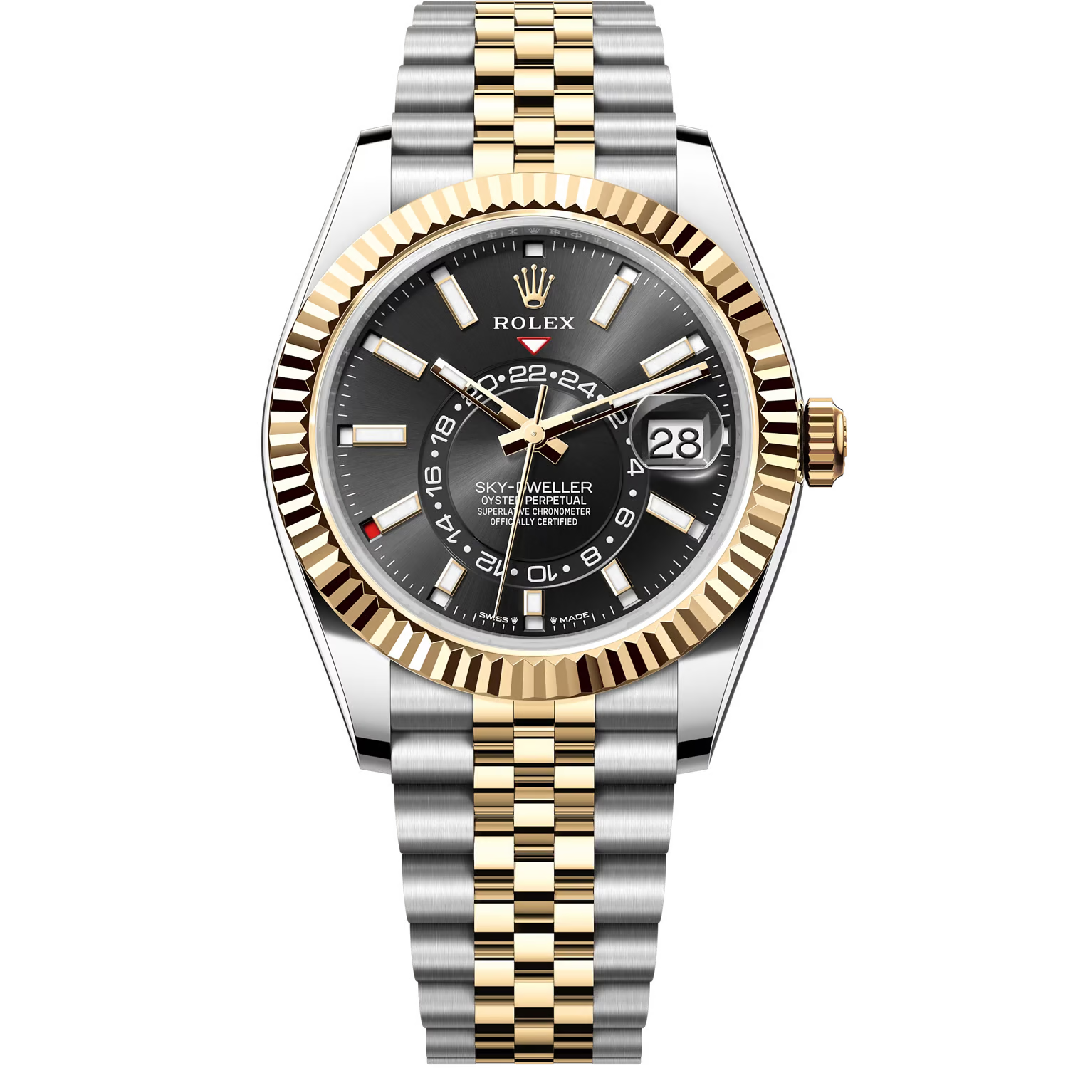 Rolex Sky-Dweller Black Dial 42 mm Metal Bracelet Men's Watch