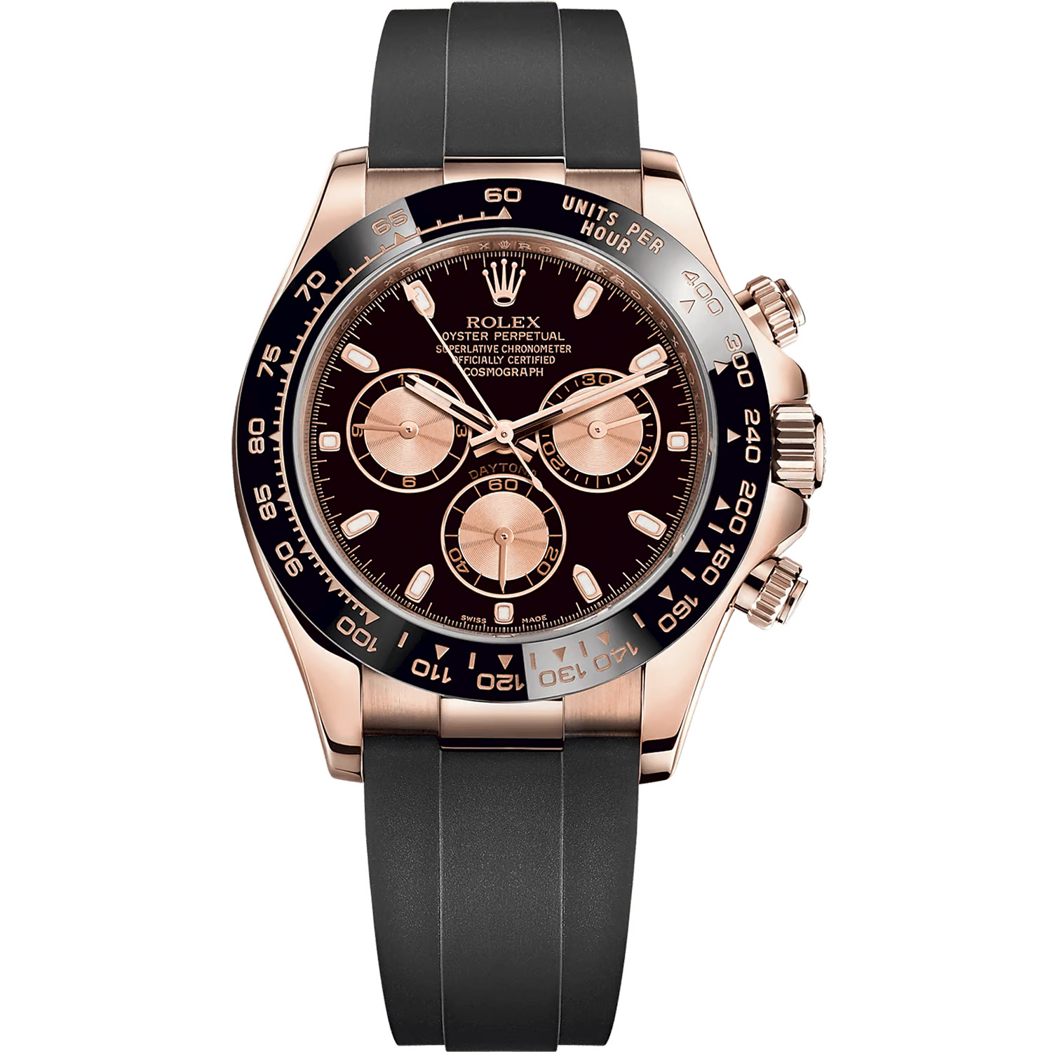 Rolex Daytona Rubber Black Dial 42 mm Men's Watch