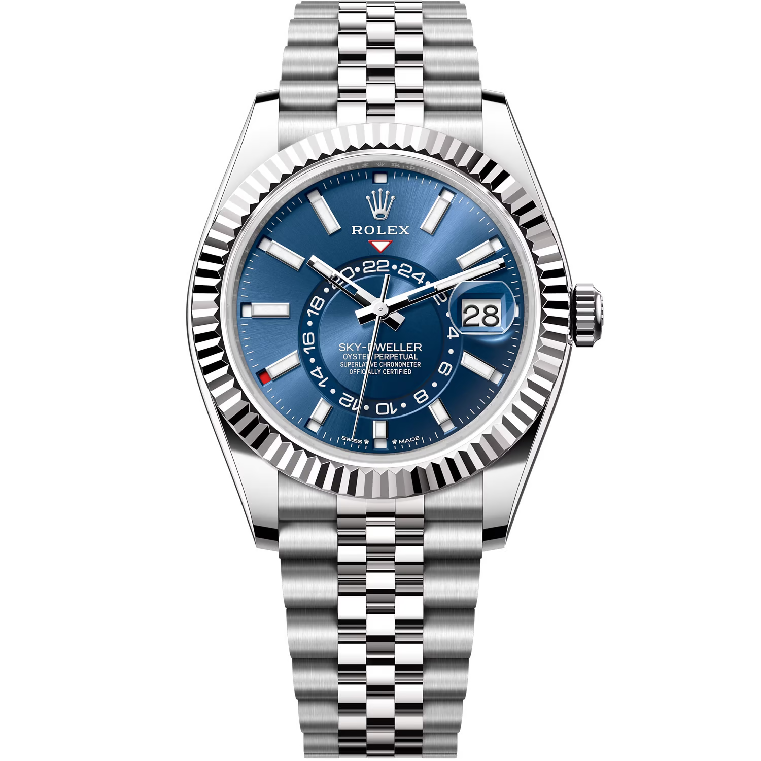 Rolex Sky-Dweller Blue Dial 42 mm Metal Bracelet Men's Watch (Ref. 053)