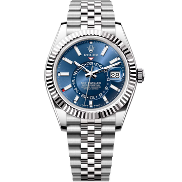 Rolex Sky-Dweller Blue Dial 42 mm Metal Bracelet Men's Watch (Ref. 053)