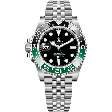 Rolex GMT-Master II Black Dial Metal Bracelet Men's Watch (Ref. 091)