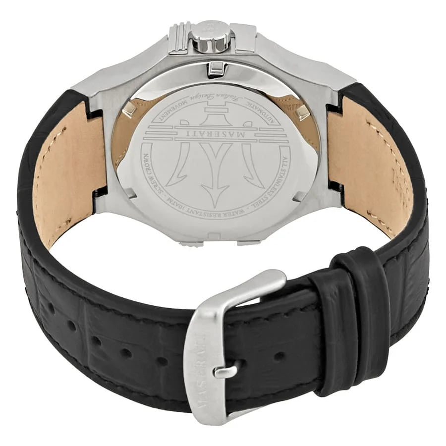 Maserati Black Dial 42 mm Leather Strap Men's Watch R8821108031