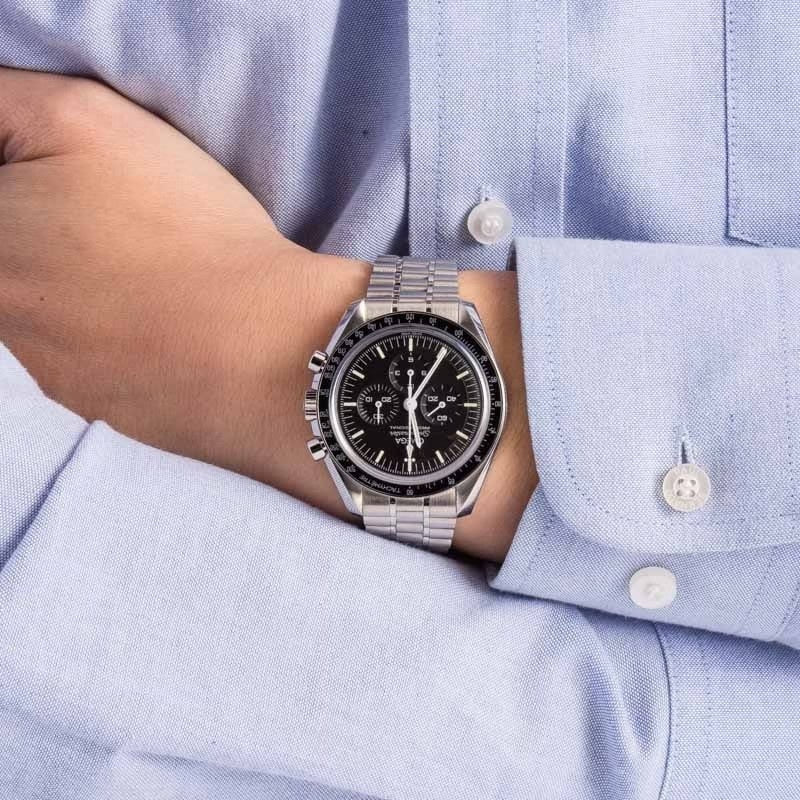 Omega Speedmaster Mirror Original Stainless Steel Bracelet Watch (Ref. V7)