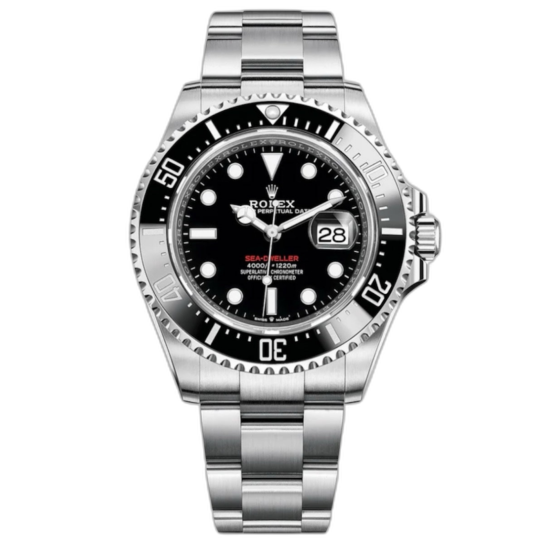 Rolex Sea-Dweller Black Dial 44 mm Metal Bracelet Men's Watch