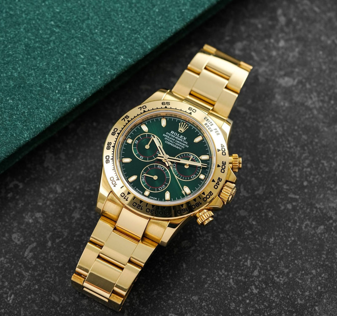 Rolex Daytona Green Dial 43 mm Metal Bracelet Men's Watch (Ref. 103)